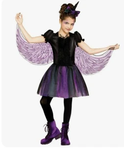 Moonlight UNICORN Costume Purple Dress Wings Girl's 4-6 Sm Kids Child S Small - Picture 1 of 5