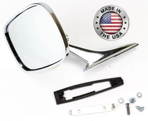 1969 - 1972 Nova Exterior Chrome Door Mirror, Right Hand, OE Style USA Made, NEW - Picture 1 of 4
