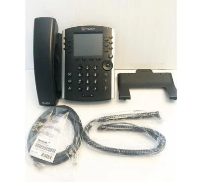 Polycom VVx 410 VOIP Telephone Business Desk IP POE Phone - Image 1 of 4