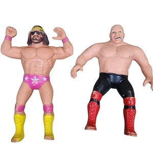 VTG Macho Man & George "The Animal" Steele" WWE Action Figures Bundle - Picture 1 of 4