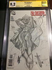 JSA Classified CGC SS 9.2 Adam Hughes Sketch cover Origin of Power Girl