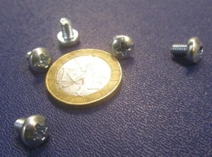 Pan Head Machine Screw Zinc Steel, Phillips, M4 x 0.7 x 6 mm Length, 300 Pcs - Picture 1 of 10