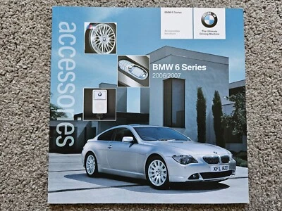 BMW 6 SERIES ACCESSORIES SALES BROCHURE 2006 2007 - Image 1 of 4