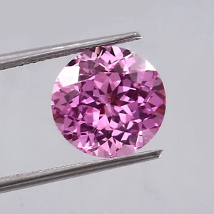 9x9 MM AAA Natürlicher Makelloser Ceylon Rosa Saphir Lose Rund Edelsteinschliff - Bild 1 von 6