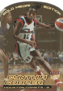 2000 Ultra WNBA Gold Medallion #1 Cynthia Cooper Houston Comets