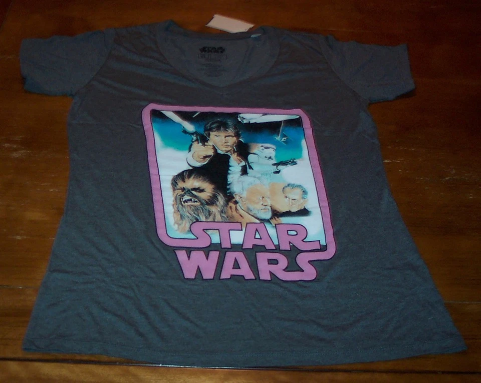 复古风格女式 TEEN 星球大战全新希望汉·索洛 T 恤 XL 全新带标签 — 第 1/3 张图片