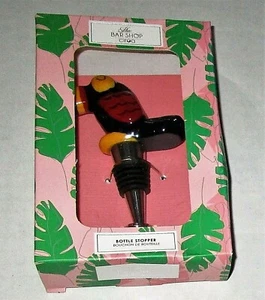 The Bar Shop by Ciroa TROPICAL BOTTLE STOPPER  Parrot - Picture 1 of 2