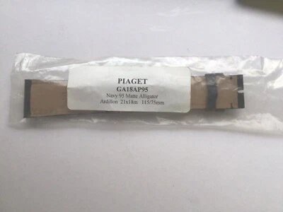 CORREA DE CUERO GENUINA PARA HOMBRE PIAGET 21R POR LO QUE AZUL MARINO SE VE NEGRA FOTOS NUNCA USADAS Foto 1 de 4