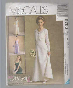 McCALLS pattern 9700 evening bridal gown bolero jacket Sz 6 8 10 uncut unused - Picture 1 of 2