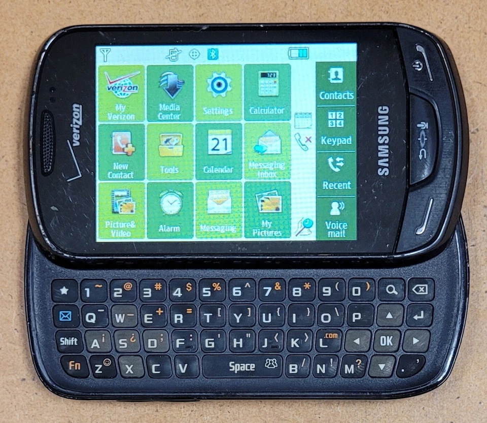 Teléfono deslizante raro Samsung Brightside SCH-U380 - negro y gris (Verizon) Foto 1 de 4