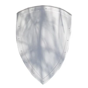 14th Century Medieval Functional Historical Replica Steel White Heater Shield - Picture 1 of 4