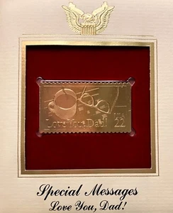 Golden Replicas United States Stamp 1987 Special Messages Love You, Dad! - Picture 1 of 3