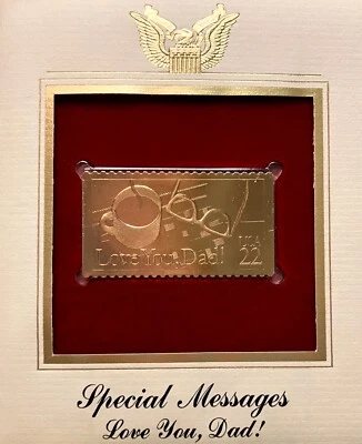 Golden Replicas United States Stamp 1987 Special Messages Love You, Dad! - Image 1 of 3