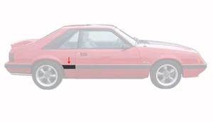 1985-1986 Ford Mustang LX Right Hand Front of Quarter Body Side Moulding Molding - Bild 1 von 2