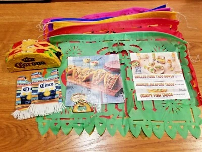 CINCO DE MAYO BOTTLE PONCHOS PAPEL PICADO MINI TACO PINATA  PUZZLE BOTTLE OPENER - Image 1 of 4