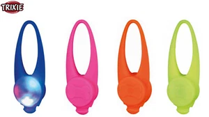 TRIXIE SILICONE SPLASH PROOF FLASHER NIGHT LIGHT SAFETY LIGHT DOG WALKING 13447 - Picture 1 of 8