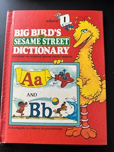 Big Birds Sesame Street Dictionary Book Volume 1 Vintage 1981 Hardcover Book - Picture 1 of 4