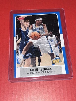 2007-08 Fleer Basketball #161 Allen Iverson Denver Nuggets HOF - Image 1 of 2