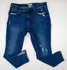 Ava & Viv Regular Fit Tapered Blue High Rise Stretch Jeans (D3) Damen 14W - Bild 1 von 2