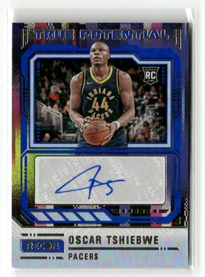 2023-24 Panini Recon Oscar Tshiebwe True Potential Signatures Blue AUTO #/75 - Image 1 of 2