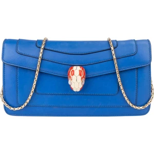 Bvlgari Blue Leather Serpenti Forever Crossbody Bag Tasche - Bild 1 von 11