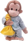 GUND 16" Curious George Pajamas Monkey Plush Toy – Soft Stuffed Animal Gift
