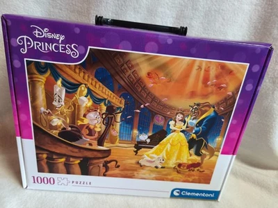 ~ Disney Princess ~ Clementoni Jigsaw Puzzle Case 1000 Pieces Beauty & the Beast - Image 1 of 2