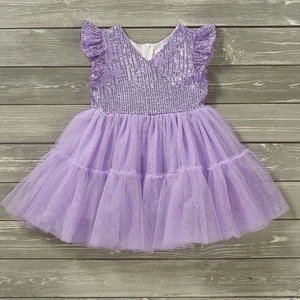 Size 4t Pete And Lucy Tuelle Sequin Dress Purple NWT - Picture 1 of 1