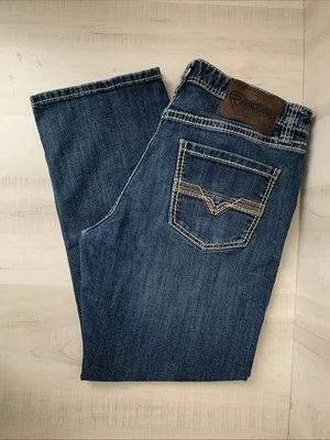 Rock & Roll Denim Jeans Mens 33X30 Blue Double Barrel Stackable Relaxed Bootcut - Image 1 of 4