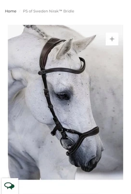 PS Of Sweden Nirak Anatomical Bridle Brown Size 2/Cob - Image 1 of 4