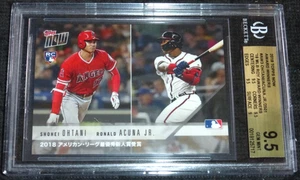 Topps Now Shohei Ohtani Ronald Acuna 2018 premio AW3 BGS 9,5 (mejor que PSA) - Imagen 1 de 1