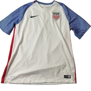Nike Red White & Blue USA Soccer Jersey Size Large - Picture 1 of 9