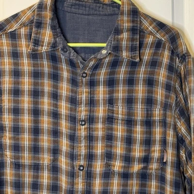 Camisa reversible de manga larga a cuadros Mountain Hardware para hombre grande al aire libre Foto 1 de 4