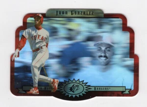 1996 UPPER DECK SPx RARE GOLD DIE-CUT HOLOGRAM 58 JUAN GONZALEZ RANGERS - Picture 1 of 2