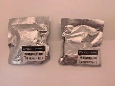 Lot of 2x EVGA 203-AD-EV01-R1 DVI-I (male) to VGA (female) DB-15 Adapter - Image 1 of 3