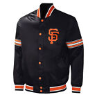 San Francisco Giants Mlb Black Satin Letterman Baseball Bomber Varsity Jacket