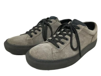 Tênis AllSaints masculino de couro cano baixo UE 42/EUA 9 em cinza cimento - Imagem 1 de 4