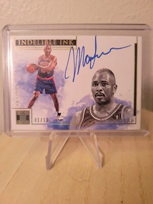 2018–19 Impeccable Mark Aguirre карточка с автографом несмываемые чернила SP NO1/10 Pistons Legend! - Изображение 1 из 2