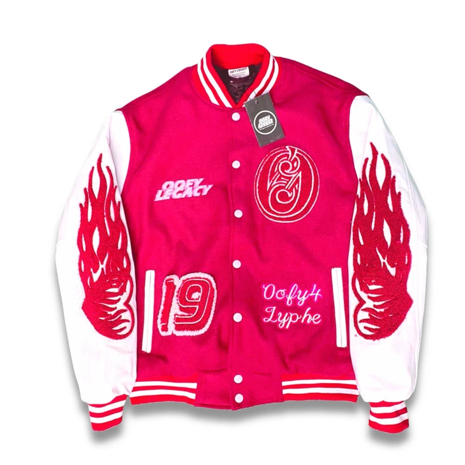 Chaqueta Universitaria “Heart on Flames” (Unisex) Foto 1 de 4