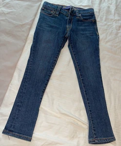 Ed Hardy girls Size 5 adjustable Embroidered American Eagle Skinny Jeans NNT - Picture 1 of 9