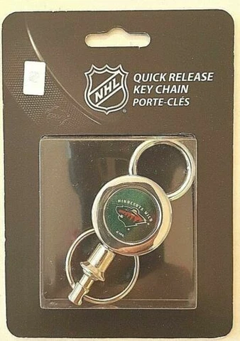 MINNESOTA WILD - QUICK RELEASE KEY CHAIN - NHL - BRAND NEW - FREE S/H Cover