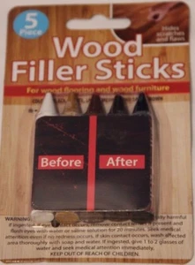 NEW Furniture Repair Wood Filler Sticks  Floor & Furniture Scratch Repair - 5 PC - Picture 1 of 1