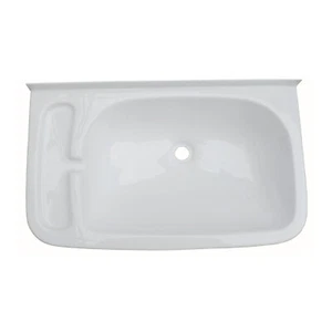 Waschbecken Kunststoff Weiß 46,5x29x11cm Einbauwaschbecken für Wohnmobil Caravan - Zdjęcie 1 z 1