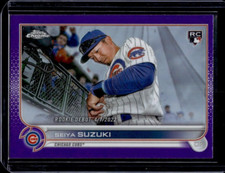 2022 Topps Chrome Seiya Suzuki RC Purple Foil Chicago Cubs #USC144