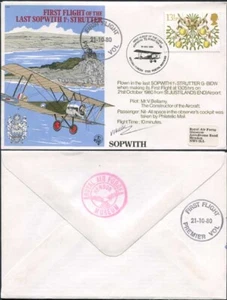 C83 First Flight of the Last Sopwith 1½ Strutter Signed by Mr V. Bellamy - Picture 1 of 1