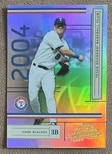Hank Blalock 2004 Playoff Absolute Memorabilia #189 /1349 Texas Rangers Baseball