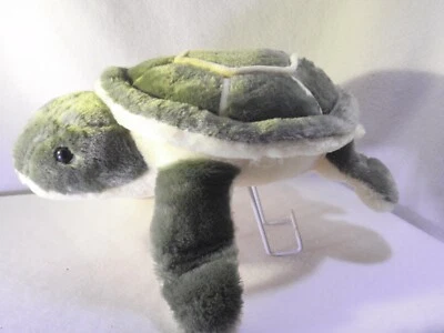 Peluche 14 pulgadas verde y amarillo tortuga ultra suave peluche peluche almohada juguete Foto 1 de 4