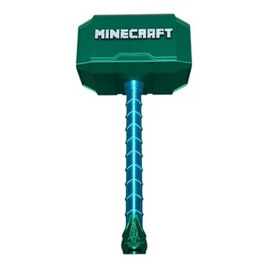 Minecraft Thor Hammer - utilería de pantalla de tamaño natural impresa en 3D para jugadores y fanáticos - Imagen 1 de 9