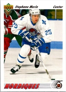 1991 Upper Deck French #433a Stephane Morin Upper Deck Logo hologram Excellent - Picture 1 of 1
