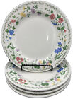 4 Farberware English Garden Plates 7.5? Stoneware Set #225 Dessert Vtg Oven Safe